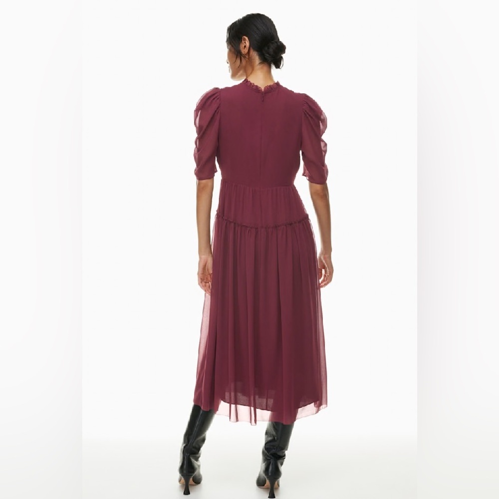 New Aritzia Wilfred Parlour Chiffon fit-and-flare maxi dress - Picture 5 of 15